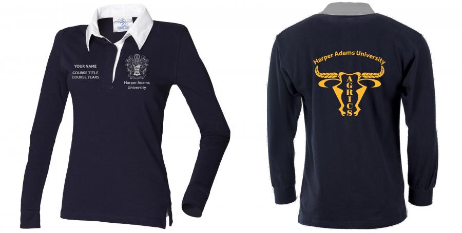 HAU AGRICS Rugby Shirt - Ladies - Printed Back