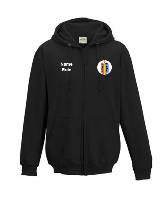 Birmingham LARP - Zipped Hoodie (colour logo)
