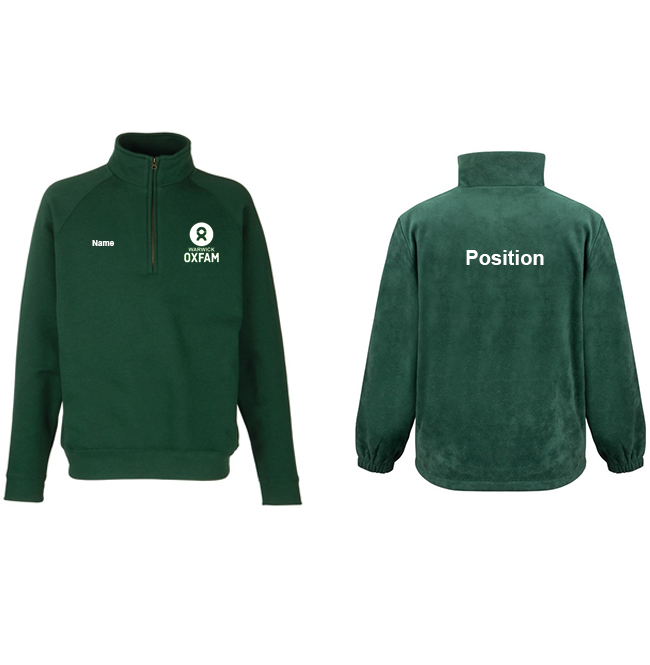 Warwick Oxfam Society - Quarter Zip Sweatshirt