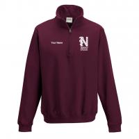 Norwich Medical School - 1/4 Zip (White logo)