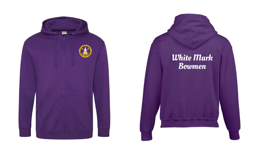 White Mark Bowmen Archery - Unisex Zipped Hoodie