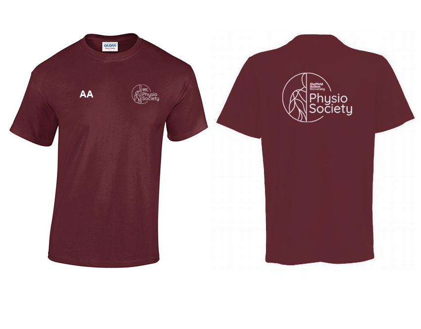 Sheffield Hallam Physio Society - Maroon T-Shirt