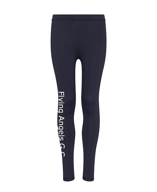 Flying Angels GC - Kids Leggings (White Print)