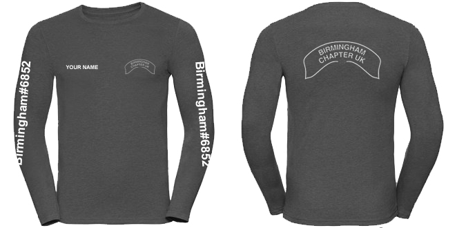 Birmingham Harley Davidson Owners Group Long Sleeve Tshirt - Unisex