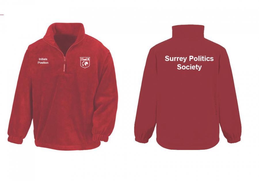 Surrey Politics Society - 1/4 Zip Fleece
