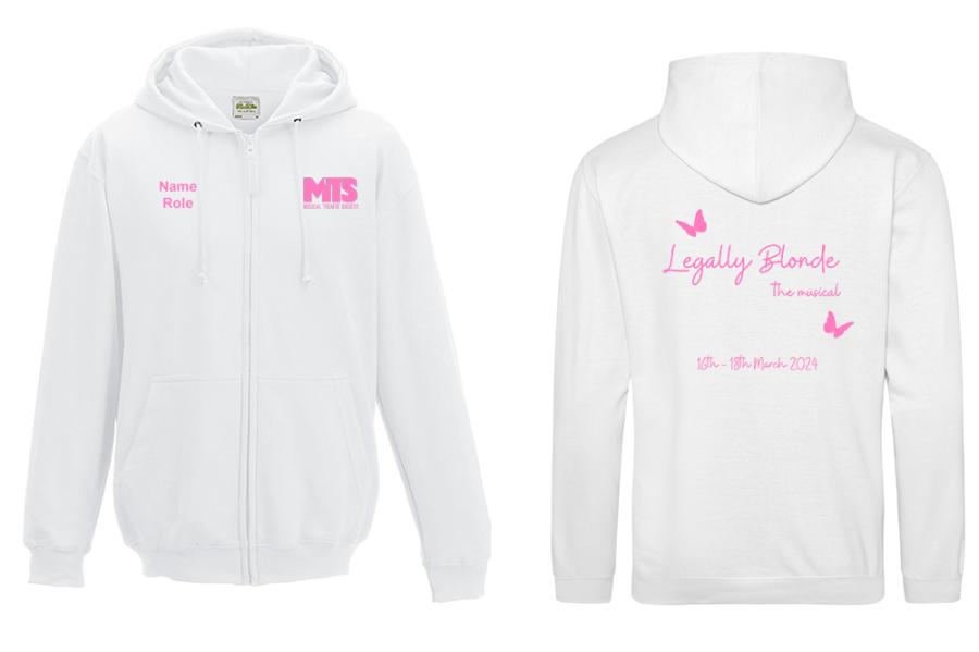 RHUL MTS - Legally Blonde Zipped Hoodie