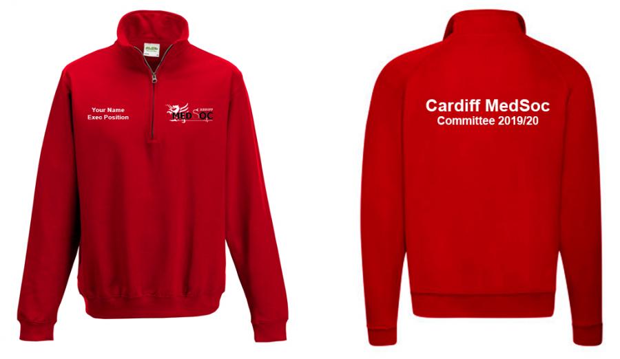 Cardiff MedSoc 1/4 Zip Sweatshirt