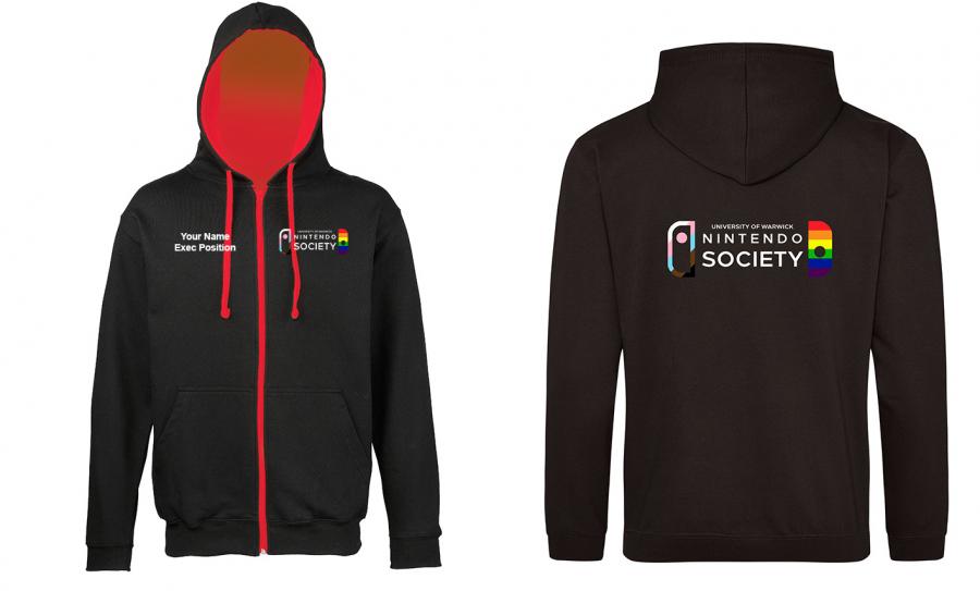 Warwick Nintendo Society Zipped Hoody - Pride Edition