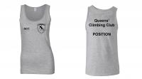 Queens' Climbing Club Tank Top with Back Print - Ladies