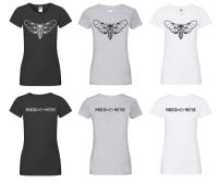 Fitted Cotton Tshirt (Moth Across Chest)
