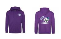Polar Bear Challenge - Zipped Hoodie Purple
