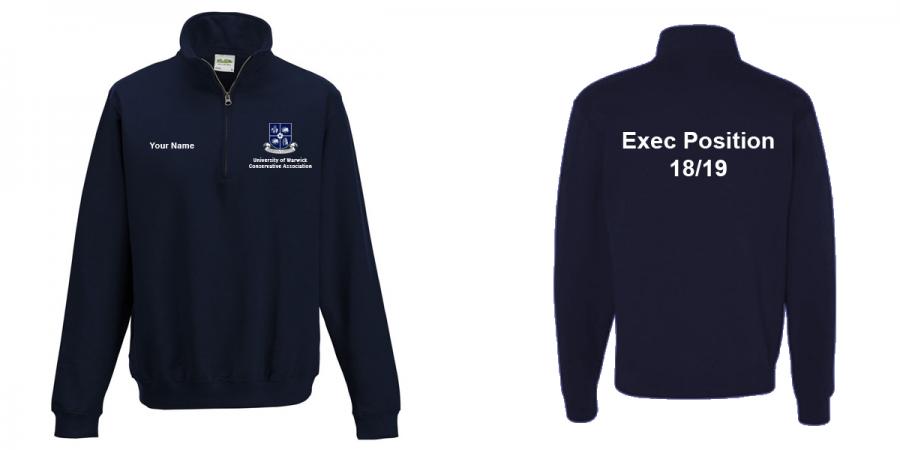 Warwick Conservatives Exec 1/4 Zipped Sweatshirt