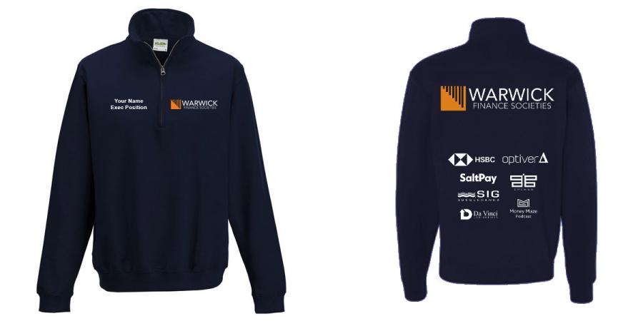Warwick Finance Societies 1/4 Zip Sweatshirt 2022