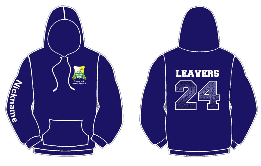 Emmbrook Junior School Leavers Hoody 2024 - Adult Sizing