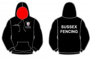 SF01 Sussex Fencing Zipped Hoody