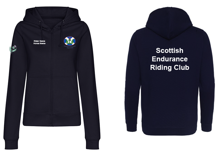 SERC Championships Zipped Hoody - Ladies - Printed Back