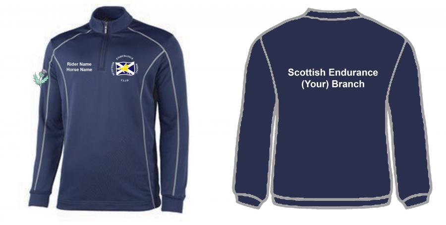 SERC 1/4 Zip Rhino Midlayer - Branch Name