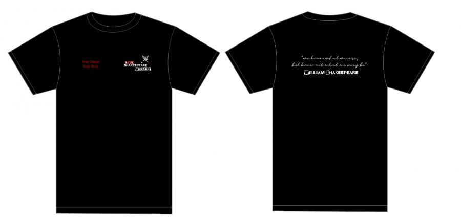 RHUL Shakespeare Society Member T-Shirt
