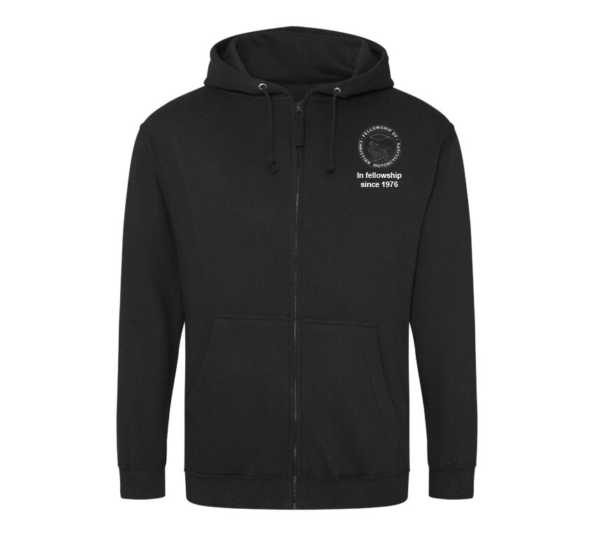 The Fellowship of Christian Motorcyclists - Unisex Anniversary Zipped Hoodie