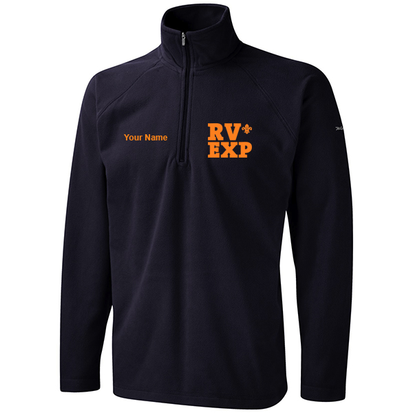 Rea Valley Explorers 1/4 Zip Microfleece - RV EXP logo