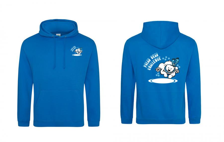 Polar Bear Challenge - Pullover Hoodie Sapphire Blue