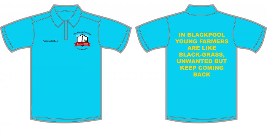 True Blue to Black Pool Polo Shirt - Ladies