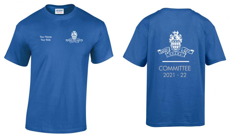 RHUL Savoy Opera Committee T-Shirt 2021-22
