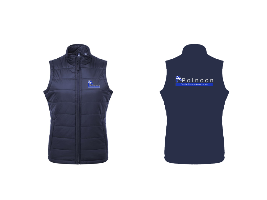 Polnoon Riding Club Ladies Padded Gilet