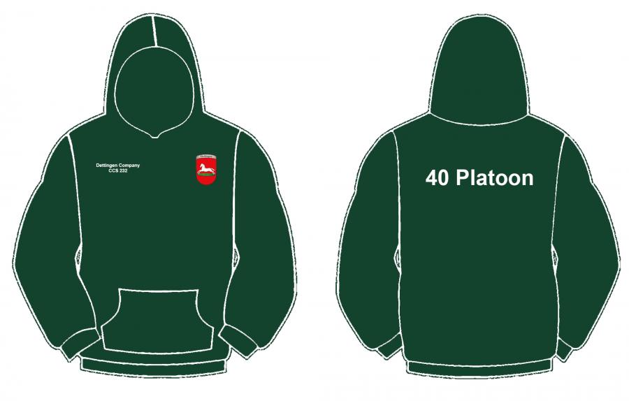 Dettingen Company CCS 232, 40 Platoon - Unisex Hoodie