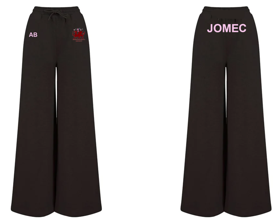 JOMEC Netball Society Joggers - Baby Pink