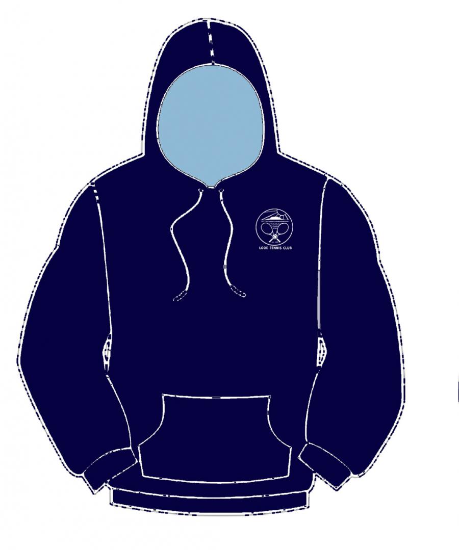 Looe Tennis Club - Unisex Pullover Contrast Hoodie