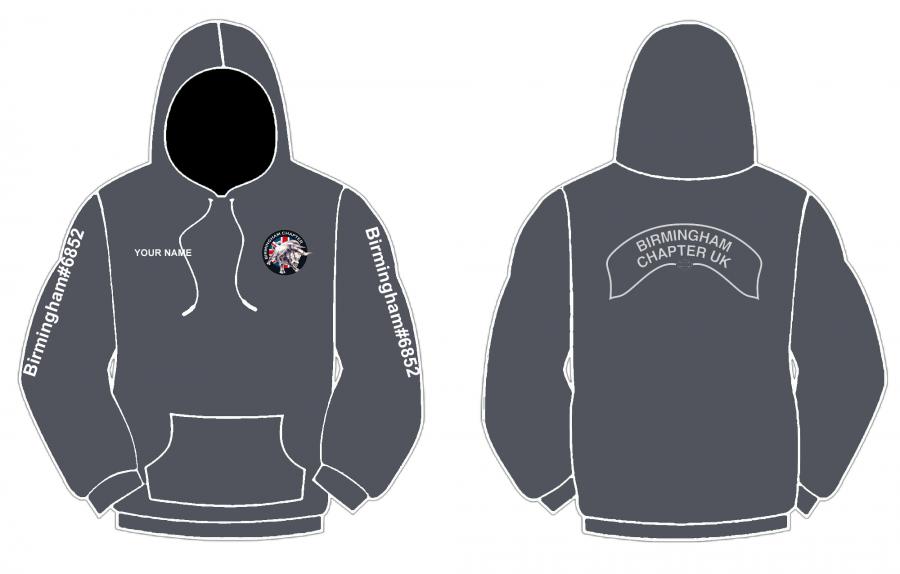 Birmingham Harley Davidson Owners Group Contrast Hoodie - Pullover